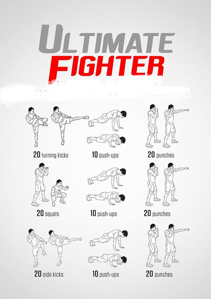 Ultimate fighter Workout - #HomeWorkout #Fighter - kicks - #Karate - Punches - squats - Push-Ups - Boxer Arms - #Boxer