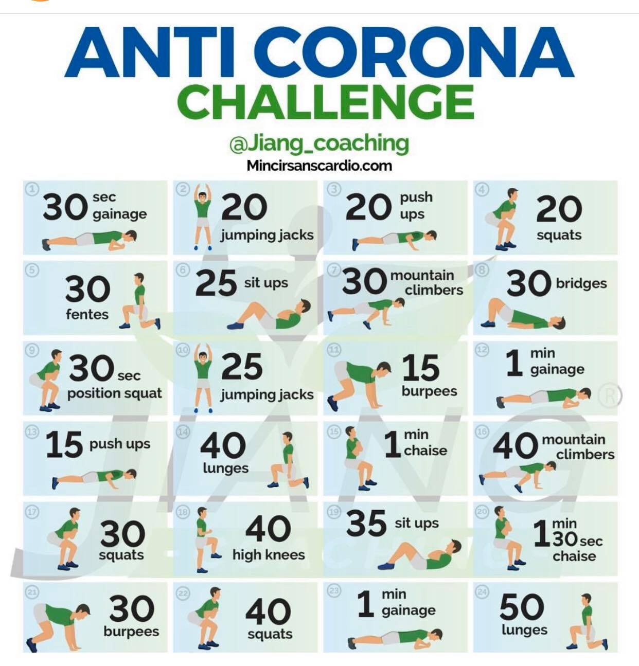 Anti Corona challenge - Home workout. - Cardio - ABS - legs #HomeWorkout #AntiCorona #ABS #LEGS #Squats #Plank #Cardio #Workout