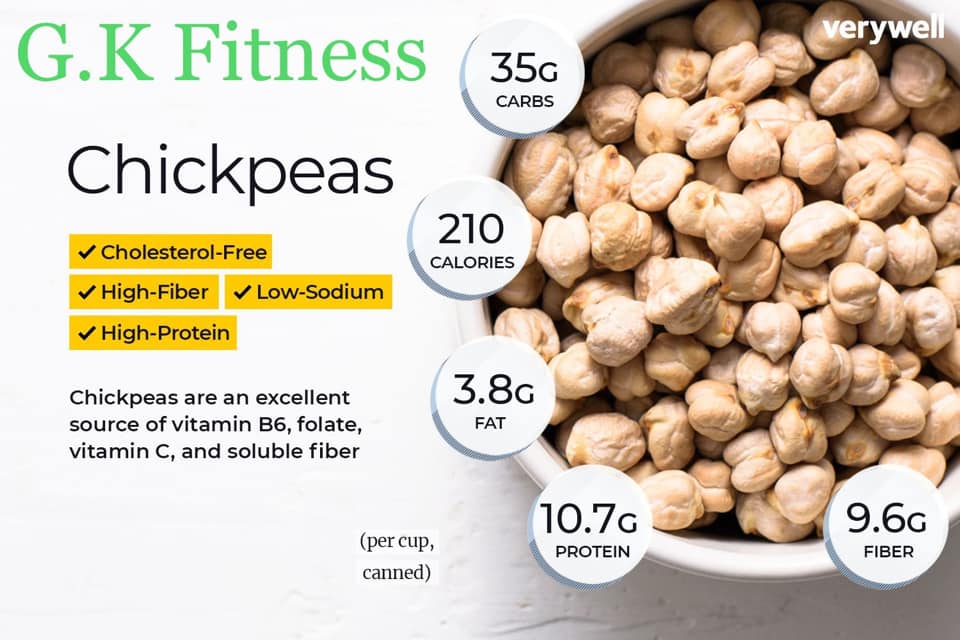 Broccoli , chickpeas - nutrition facts. #FOODS #DIET #HEALTHY 💕💕 🥦🥦🥑🍆🥗