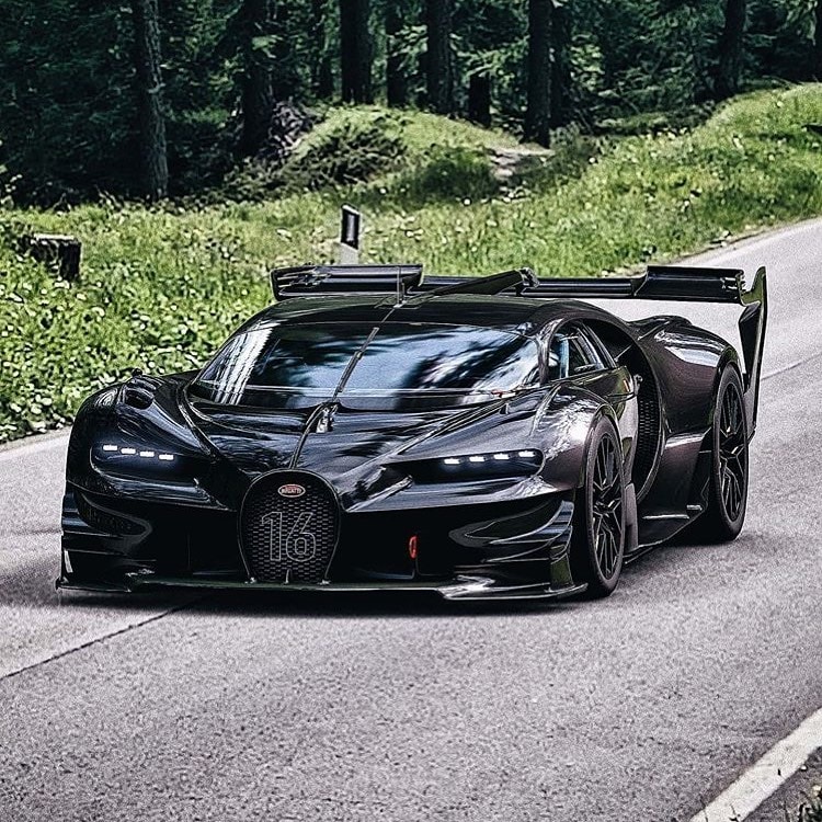 Bugatti Vision GT Black #Bugatti #VisionGT #BugattiVisionGT #Sport #Racing #Tuning #Speed #Luxury #Coupe