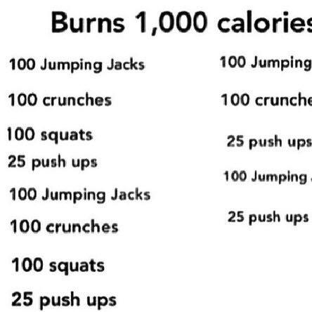 Burns 1000 calories #JumpingJacks #Crunches #Squats #PushUps  jumpuing jacks curnches push-ups @latlet #Exercices #Workout