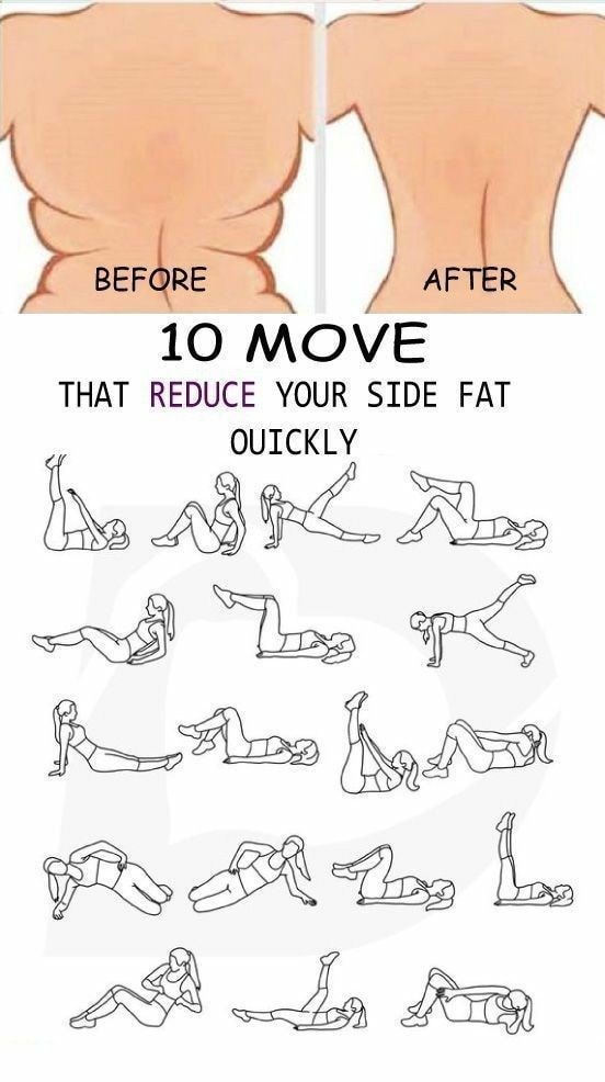 10 moves that reduce your side fat quickly #Fat #FatBurn #Workout #HomeWorkout #SideFat