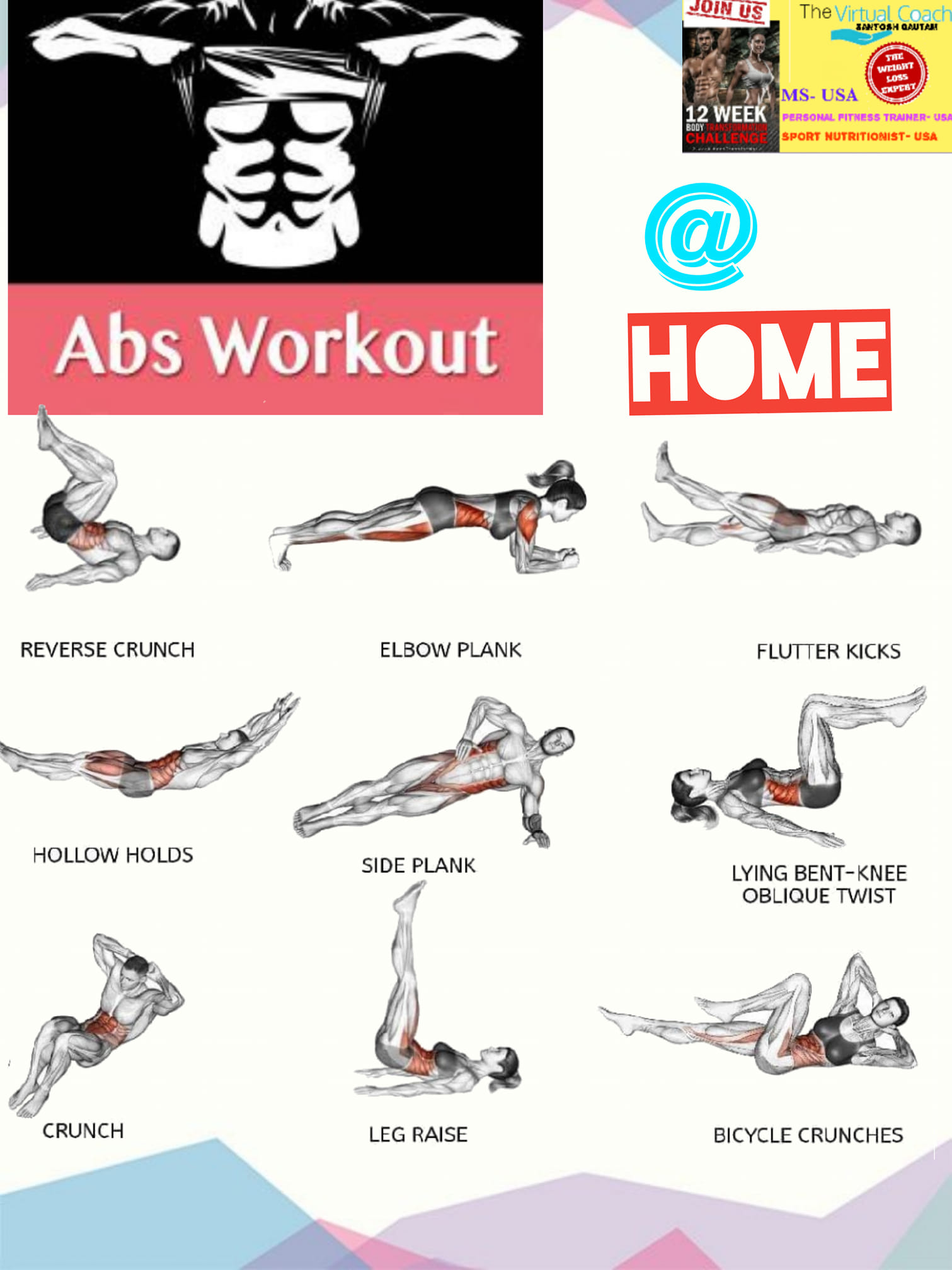 #ABS Home ABS WORKOUT !!!!
