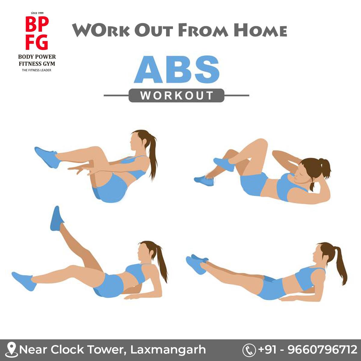 Work Out From Home! #ABS #StayHome #Stayfit #Staysafe  #Workout #Fitness